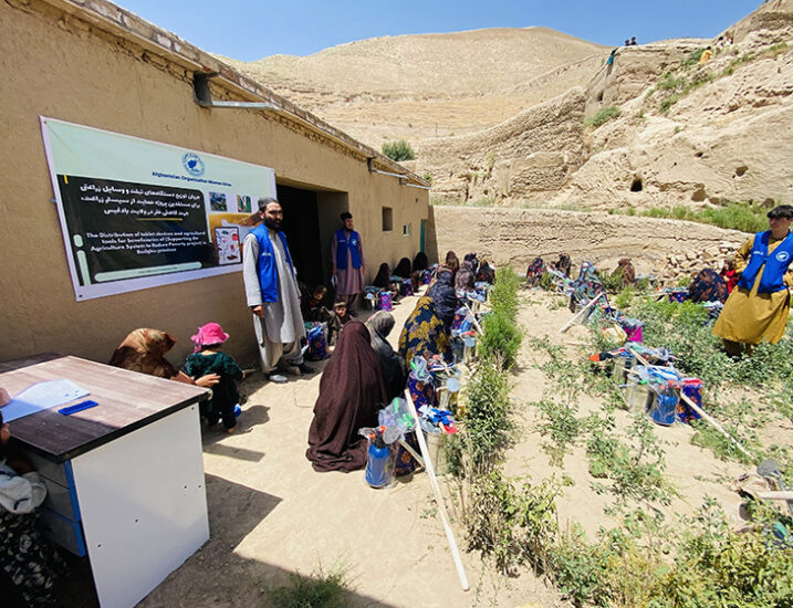 فعالیت‌های AOWA برای دسترسی و خدمت‌رسانی به جامعه در ولایت غور